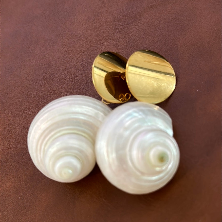Oyster earrings - cocopanela Coco Panela Swimwear Store